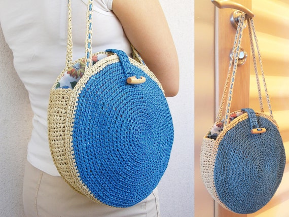 Crochet redondo bolso bolso redondo - México