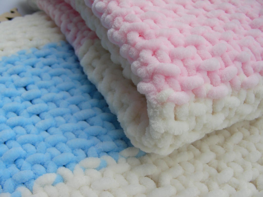 Twins Baby Gifts Boy and Girl Twins Knit Blankets for Twins Etsy