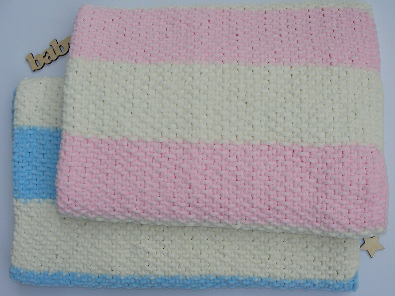Twins baby gifts Boy and girl twins Knit blankets for twins Etsy