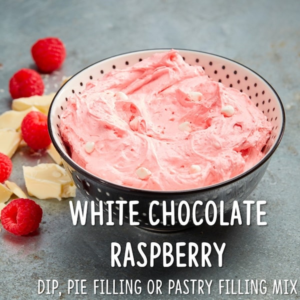 White Chocolate Raspberry Dip Mix | Dessert, Pastry Filling, Pie Filling