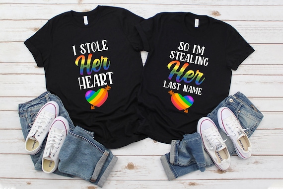 Im Hers Lesbian Lgbt Couple Matching T-Shirt Im Hers Lesbian Lgbt Couple Matching T-Shirt