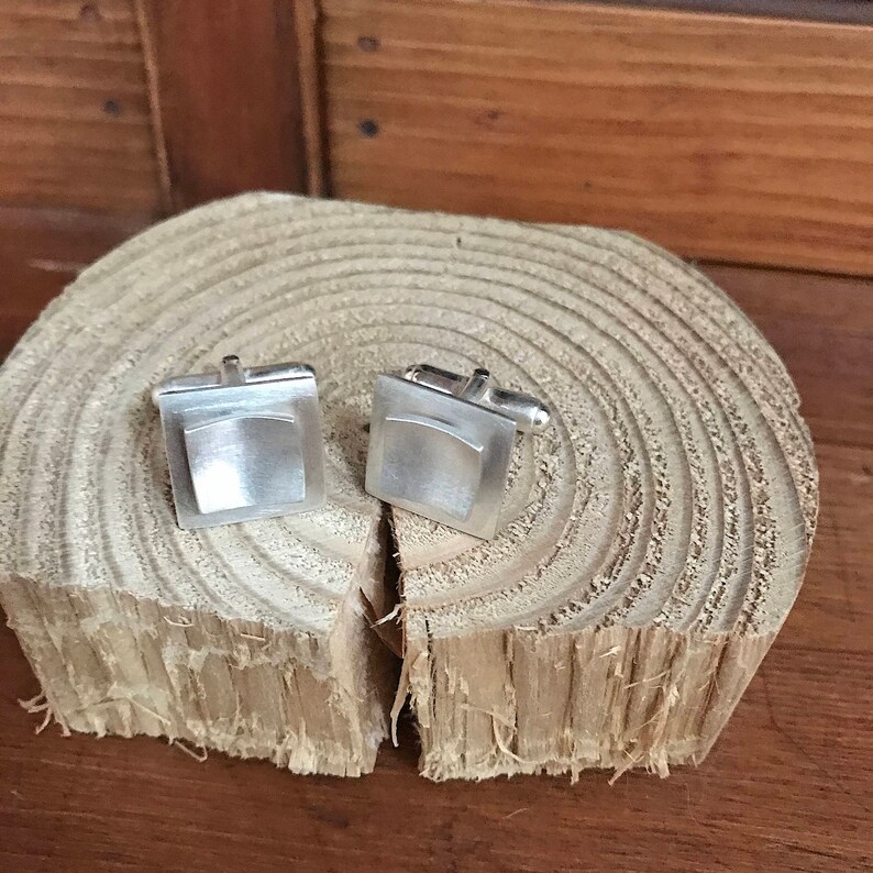 Quadro Silver Cuff Links