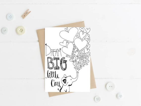 Dream Big Little One Printable New Baby Card Baby Shower Etsy Dream Big Little One Printable New Baby Card Baby Shower Etsy