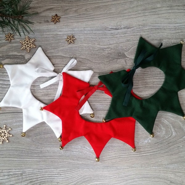 Baby Elf outfit, Christmas Elf Collar, Christmas Photo Props, Dwarf Costume, Baby Christmas Bandana Bib, Toddler Elf Costume, Dwarf Collar