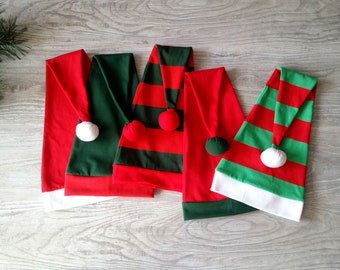 Christmas Elf Hat, Santa Hat, Baby Christmas Bonnet, Christmas Photo Props, Christmas Gifts, Toddler Elf Costume, Boys Elf Hat,Girls Elf Hat