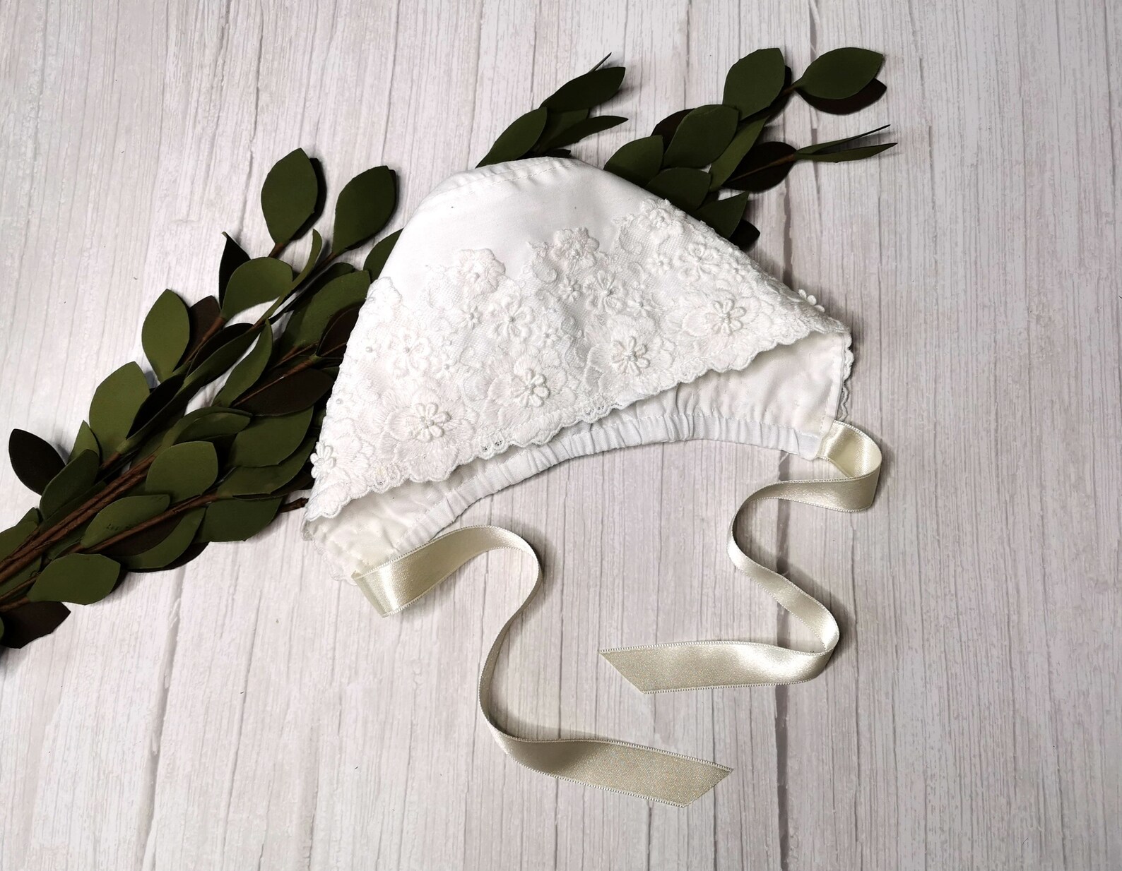 Girl Hat for Baptism Christening Lace Girl Etsy