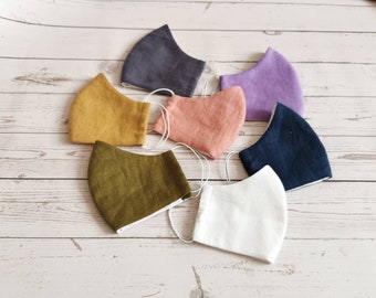 Masque de visage de lin, Masque réutilisable, Masque de lin lavable, Masque protecteur, Masque de visage ecofriendly, Masque médical, Masque d’infirmière, Masque de poussière, Masque de lin