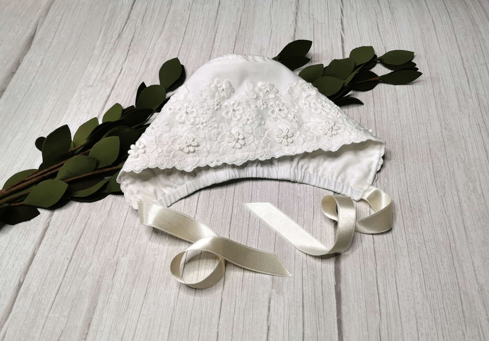 Girl Hat for Baptism Christening Lace Girl Etsy
