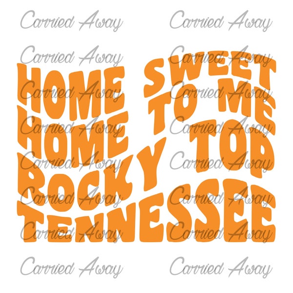 Home Sweet Home Rocky Top Tennessee Digital Download PNG PDF SVG Jpeg