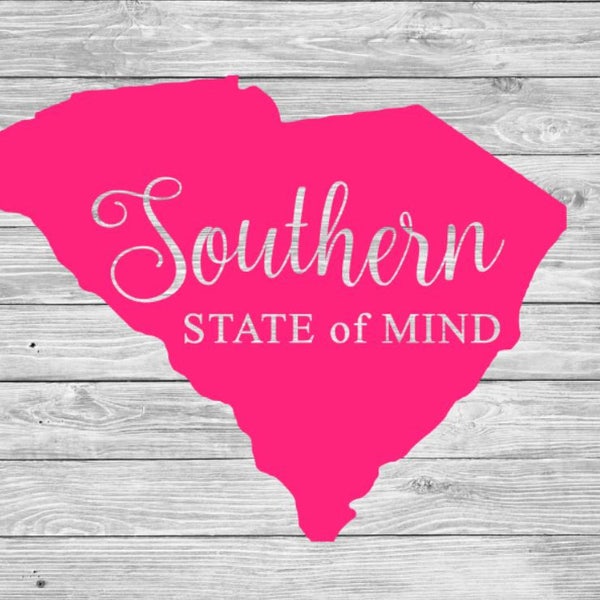 South Carolina Southern State of Mind Car or Cup Decal