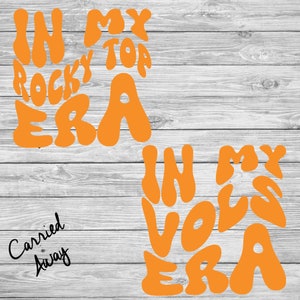 In My Vols Era Rocky Top Tennessee Digital Download Bundle PNG SVG für Sublimation Cricut Silhouette Etc