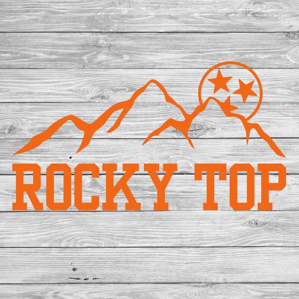 Rocky Top Mountains Tristar Tennessee Vols Digital Download PNG PDF SVG Jpeg