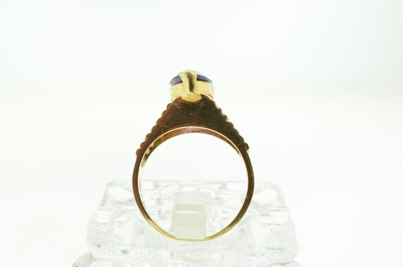 Vintage 14K Yellow Gold Amethyst Ring - image 3