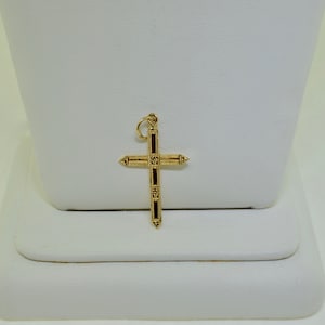 14K Yellow Gold Religious Cross Charm