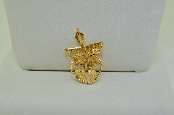 14K Yellow Gold "Sweet 16" Charm - image 2