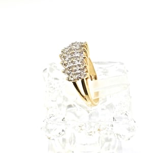 14k Gold And Diamond Ring. Size 5