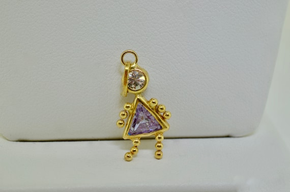 Little girl birthstone charm sale
