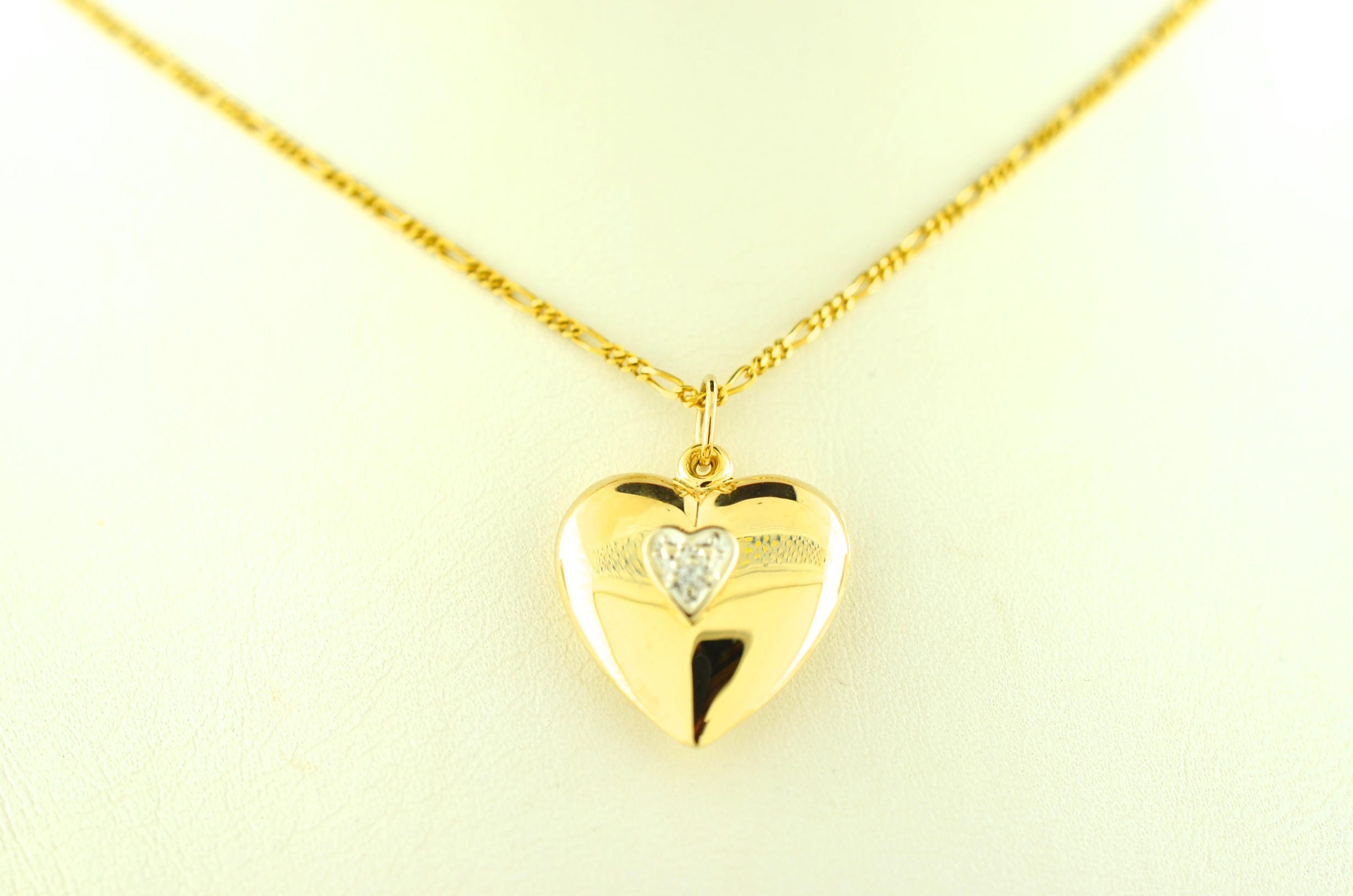 14 Gold and Diamond Heart Shape Necklace. 16 Etsy UK