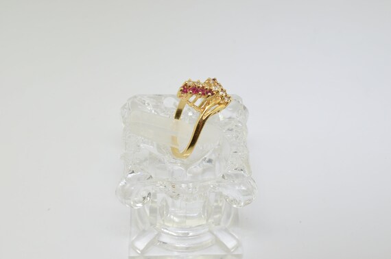 Vintage 14k Diamond And Ruby Ring - image 5
