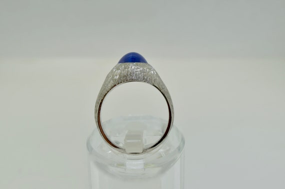 14K White Gold Star Sapphire Ring (size 10) - image 3