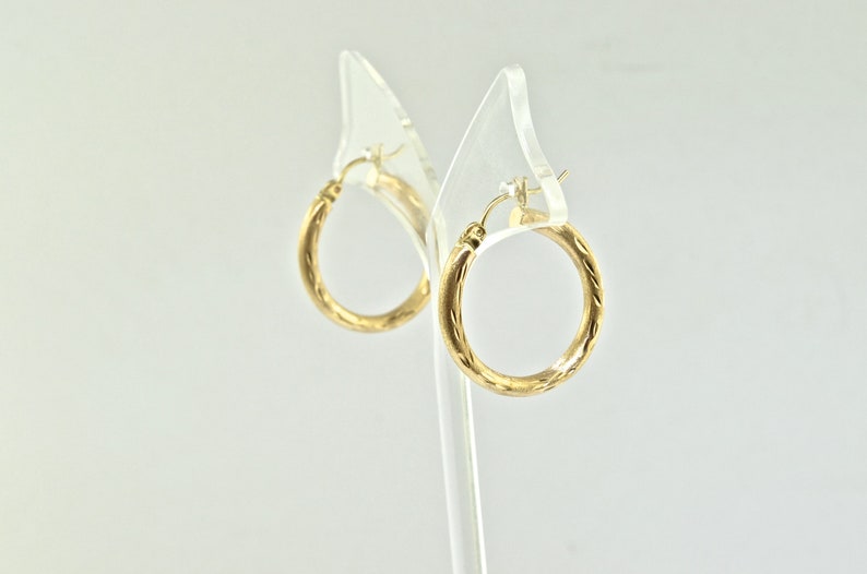 10k Yellow Gold Hoop Earrings
