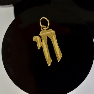 14K Yellow Gold Chai Charm/Pendant