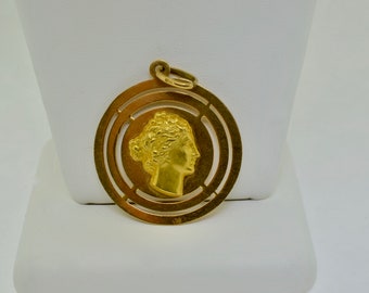 Antique 18K Yellow Gold Renaissance Pendant