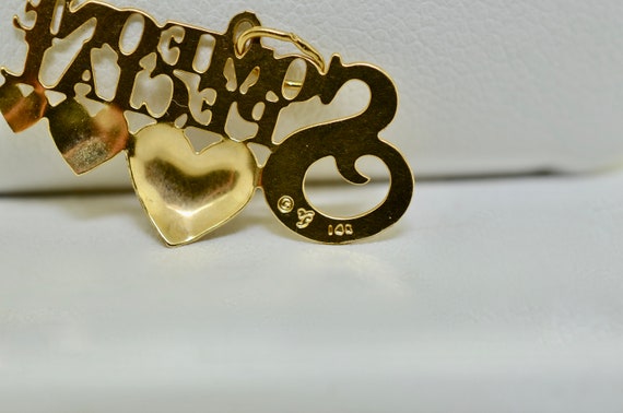 14K Yellow Gold "Someone Special" Heart Charm - image 3