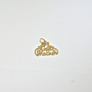 14k #1 God Mother Charm