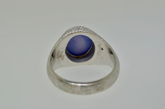 14K White Gold Star Sapphire Ring (size 10) - image 6