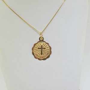 14K Yellow Gold Confirmation Pendant