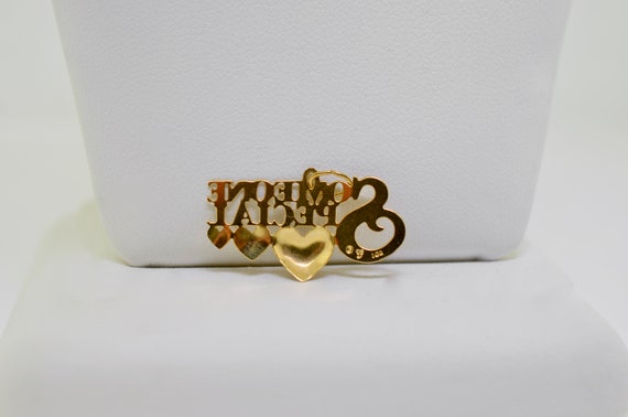 14K Yellow Gold "Someone Special" Heart Charm - image 2