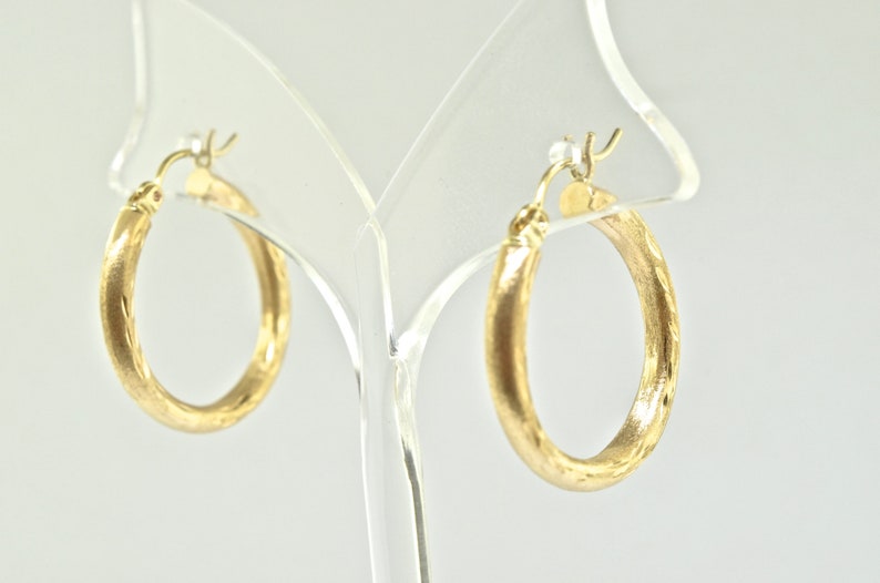 10k Yellow Gold Hoop Earrings