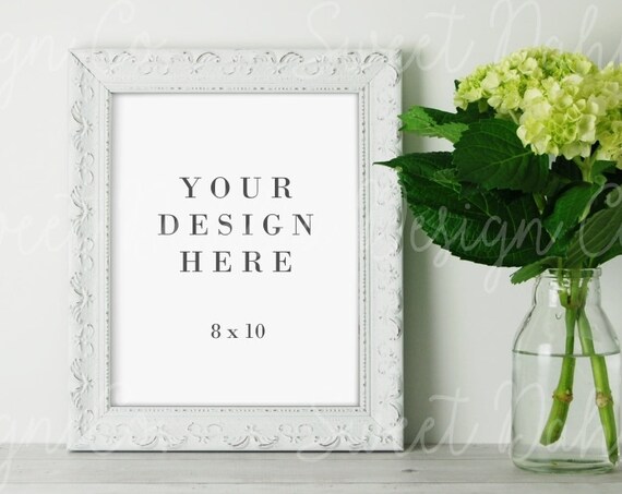 White Frame Mockup Floral Frame Mockup Frame Mockup Mock