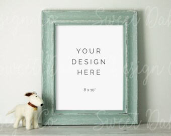 Download Free Blue Frame Mockup, Nursery, Digital Print, Stock Photo, Wall Art Mockup, Product Mockup, Styled Stock, Wood Frame, Nursery Mockup, 8x10 PSD Template