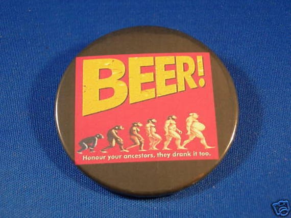 1960s drunkerd bartender pin button