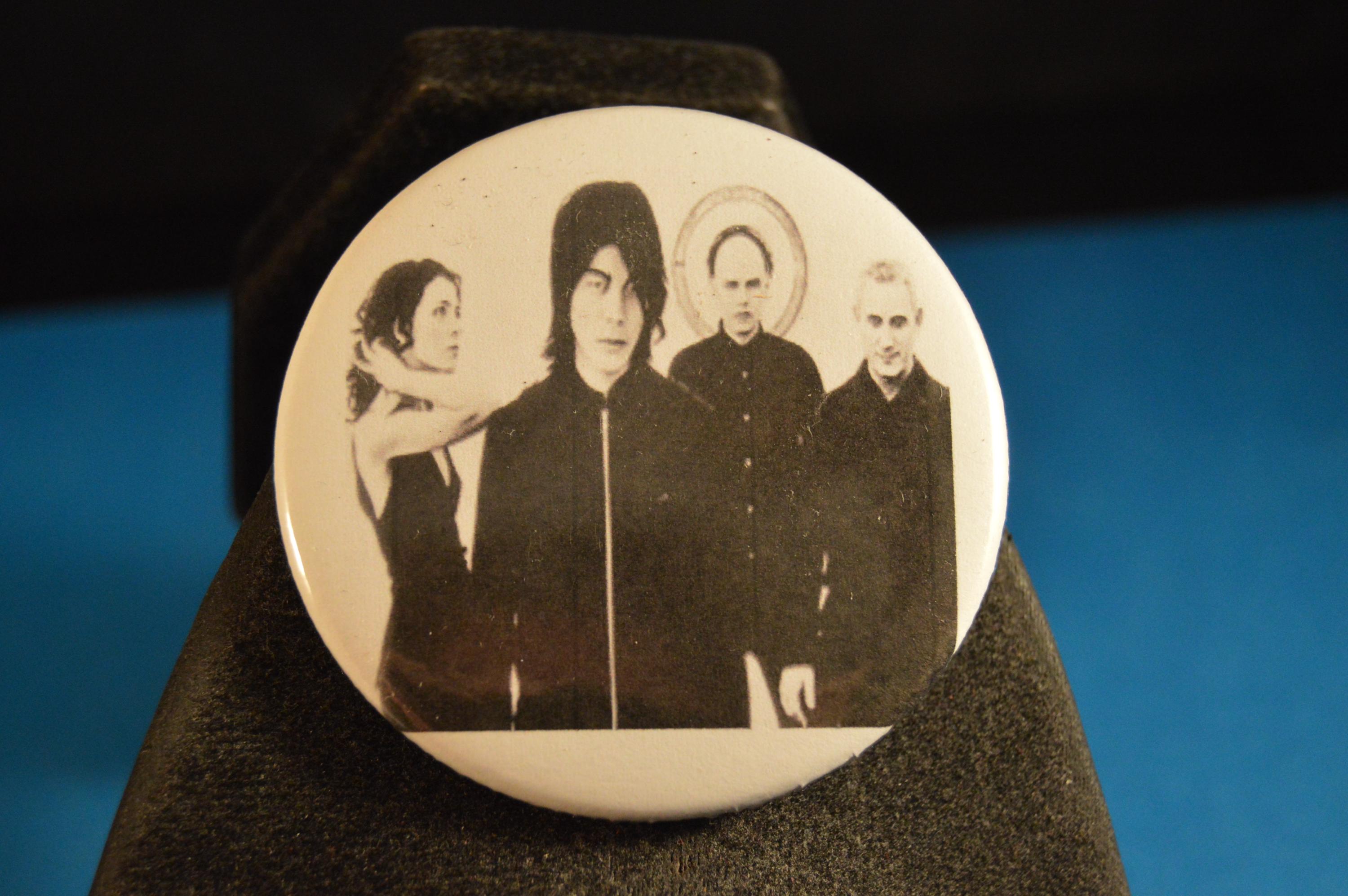 SMASHING PUMPKINS BUTTON pin pinback badge punk Large 2 1/4" Brand New rock music band grunge alternative pop Billy Corgan D'Arcy Mike Byrne