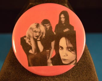 HOLE BUTTON  pin pinback badge punk   Large  2 1/4"   Brand New!  rock 'n roll  music guitar band singer grunge  COURTNEY Love  Kurt Cobain