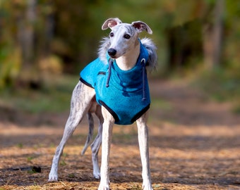 Warmer Whippet Mantel, Hundepullover, Whippet Pullover, Wintermantel, Hundejacke