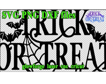 halloween trick or treat svg png dxf file digital download