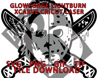 Glowforge Lightburn Xcarve cricut files jason michael svg png gif bmp tif instant download