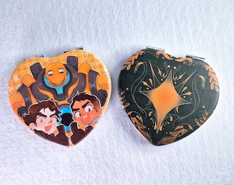 Heart Compact Mirrors