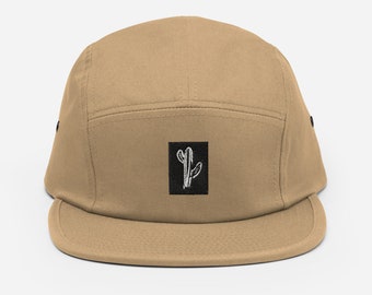 Sombrero de cinco paneles de cactus / Sombrero de campamento minimalista / Senderismo, al aire libre Gorra de 5 paneles