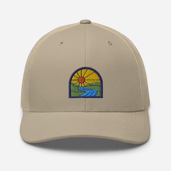 Sunset River Trucker Hat | River Outdoors Hat | Fly Fishing Outdoors Trucker Hat