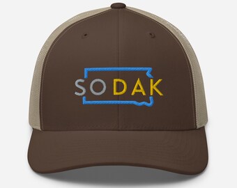 South Dakota Trucker Hat | Sodak hat | Emroidered South Dakota Baseball Cap Snapback