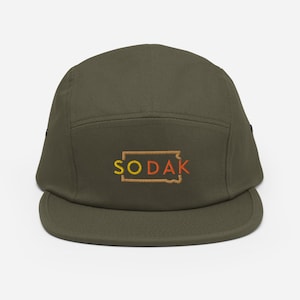 South Dakota Five Panel Hat | Sodak 5 Panel Cap | Emroidered South Dakota Camp Hat
