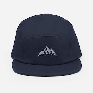 Mountain Five Panel Hat | Simple 5 Panel Cap | Outdoors Camp Hat