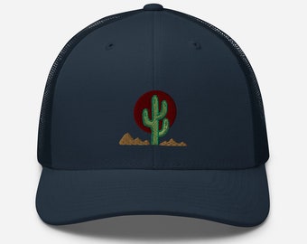 Cactus Desert Sun Trucker Cap | Arizona Trucker Hat