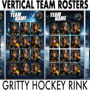 Vertical Ice Hockey Rink Backgrounds, Digital Photo Sports Teams Backdrop Composite Overlays, Studio Template, INSTANT DIGITAL DOWNLOAD