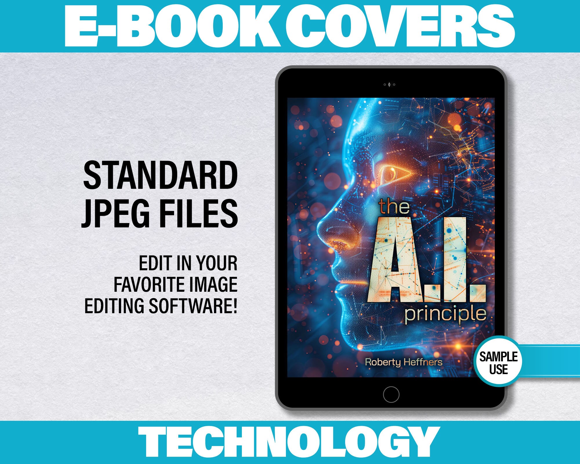 E-book Cover Templates for Technolgy PC Ebook Bundle of 4 Images for ...